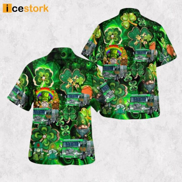 Denton Fire Department Texas Patrick’s Day Hawaiian Shirt