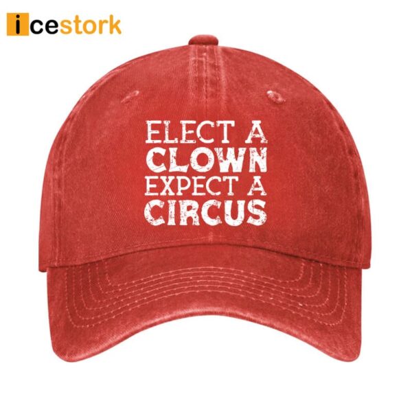 Elect A Clown Expect A Circus Cap - Icestork