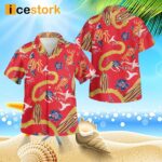 Fear And Loathing In Las Vegas Adult Dr Gonzo Costume 3D Button Hawaiian Shirt