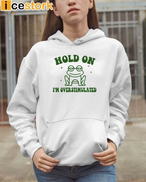 Frog Hold On I’m Overstimulated Shirt