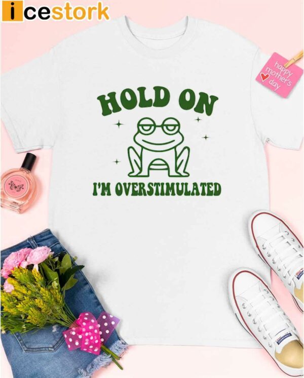 Frog Hold On I’m Overstimulated Shirt