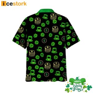 Green Neon Irish St Patrick Day Hawaiian Shirt