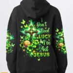 I Don’t Need Luck I’ve got Jesus Patrick’s Day Women’s All Over Print Shirt