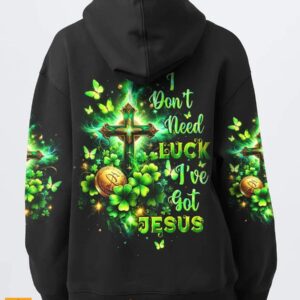 I Don't Need Luck I've got Jesus Patrick's Day Women's All Over Print Shirt
