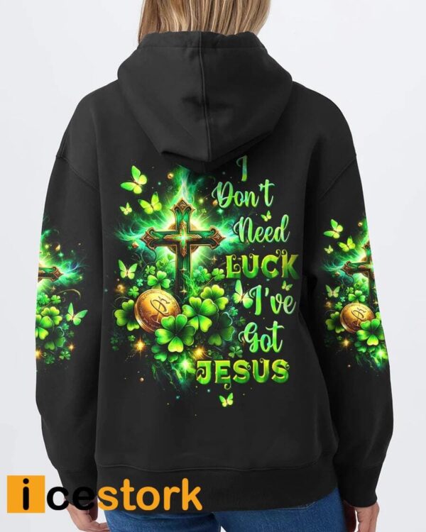 I Don’t Need Luck I’ve got Jesus Patrick’s Day Women’s All Over Print Shirt