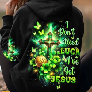 I Don't Need Luck I've got Jesus Patrick's Day Women's All Over Print Shirt