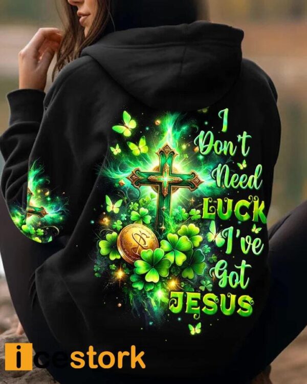 I Don’t Need Luck I’ve got Jesus Patrick’s Day Women’s All Over Print Shirt