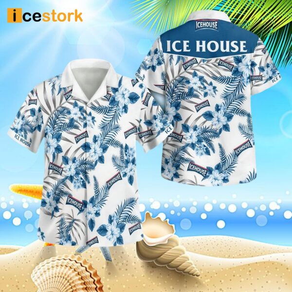 Ice House Beer 3D Button Hawaiian Shirt