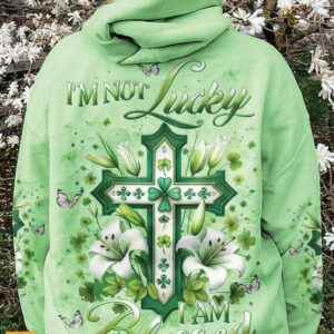 I'm Not Lucky I Am Blessed Women's Patrick's Day All Over Print Shirt