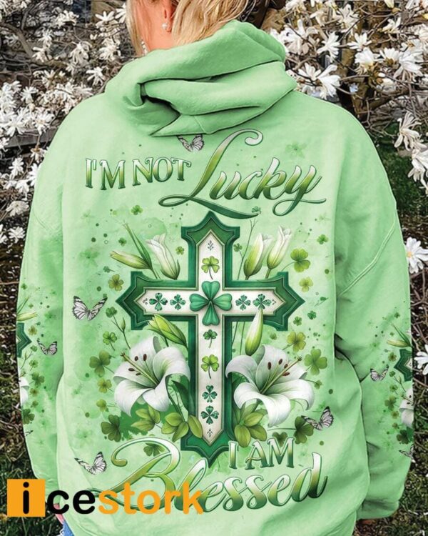 I’m Not Lucky I Am Blessed Women’s Patrick’s Day All Over Print Shirt