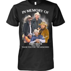 In Memory Of Toby Keith Thank You For The Memories Shirt