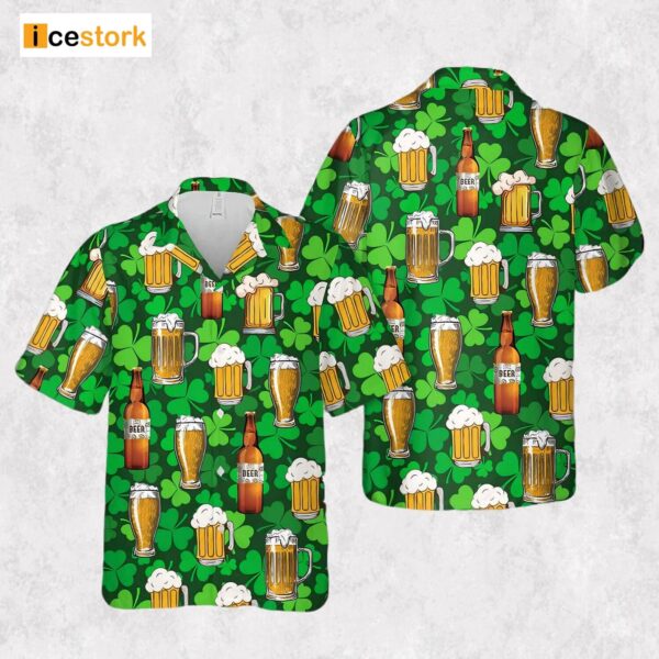 Irish St Patrick’s Day Beer Hawaiian Shirt