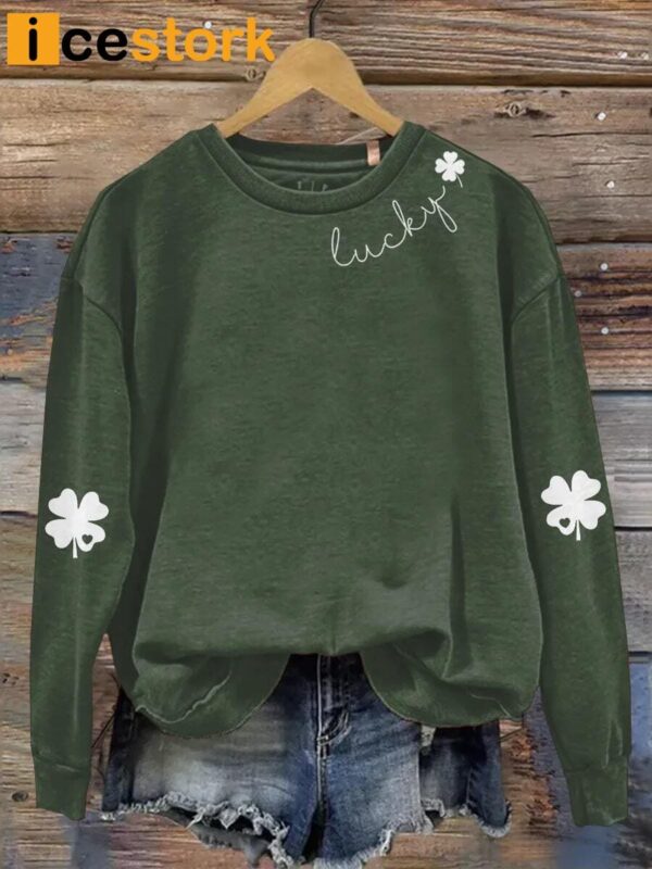 Irish St Patrick’s Day Print Casual Sweatshirt