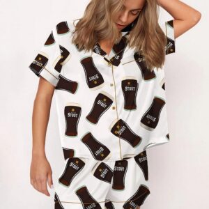 Irish Stout Beer Pajama Short Set