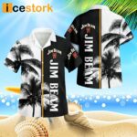 Jim Beam Palm Tree 3D Button Hawaiian Shirt