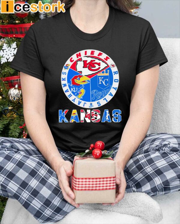 Kansas Sports Teams Chiefs Royals Jayhawks Shirt