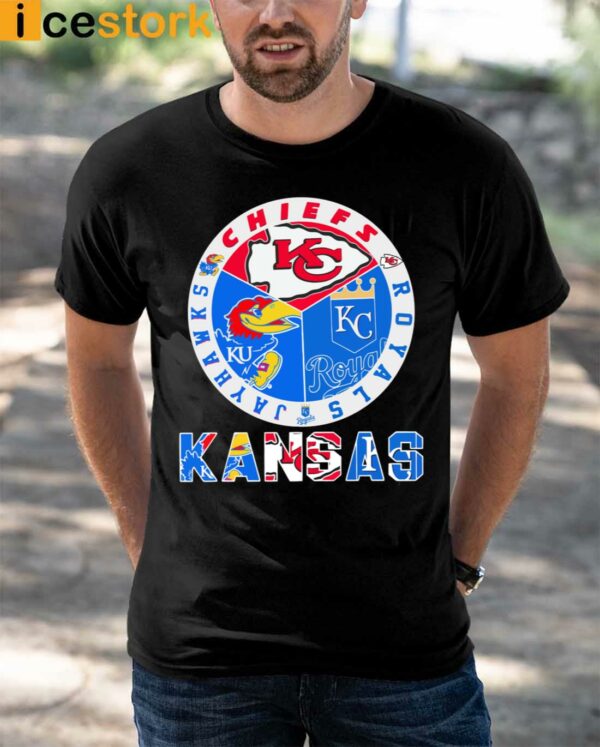 Kansas Sports Teams Chiefs Royals Jayhawks Shirt