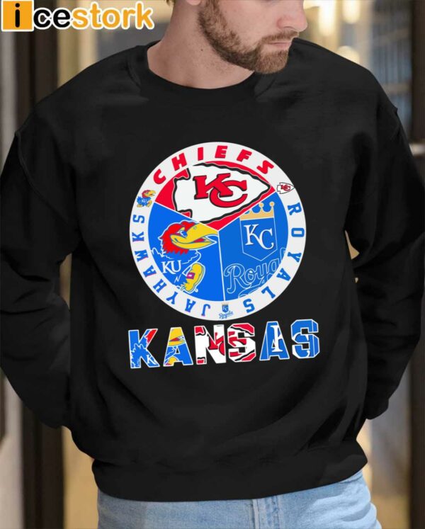 Kansas Sports Teams Chiefs Royals Jayhawks Shirt