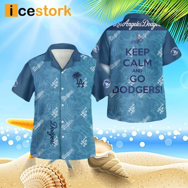 La Dodgers 3D Button Hawaiian Shirt
