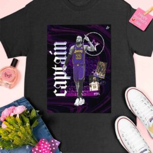 Lakers 20x Allstar And 2024 All Star Captain Lebron James Shirt