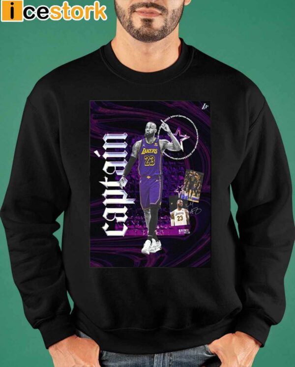 Lakers 20x Allstar And 2024 All Star Captain Lebron James Shirt