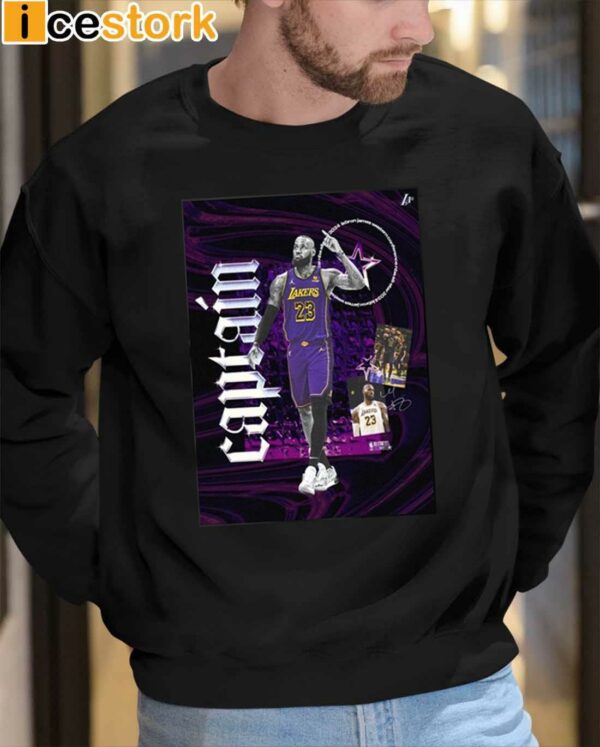 Lakers 20x Allstar And 2024 All Star Captain Lebron James Shirt