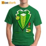 Men’s Irish Whiskey Tuxedo St Patrick’s Day Print T-Shirt