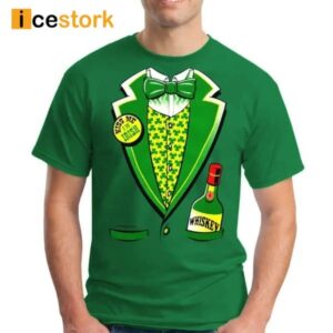 Men's Irish Whiskey Tuxedo St. Patrick's Day Print T Shirt