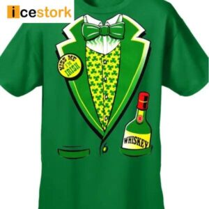 Men's Irish Whiskey Tuxedo St. Patrick's Day Print T Shirt