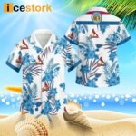 Missouri Sports Cardinals Blues 3D Button Hawaiian Shirt