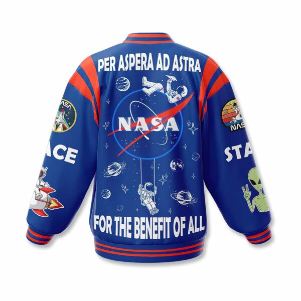 Nasa Per Aspera Ad Astra For The Benefit Of All Baseball Jacket