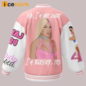 Nicki Minaj No I'm Not Lucky I'm Blessed Yes Baseball Jacket