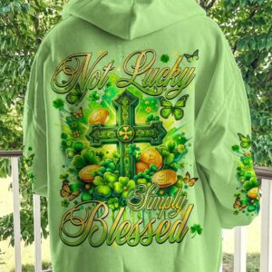 Not Lucky Simply Blessed Patrick's Day All Over Print Shirt