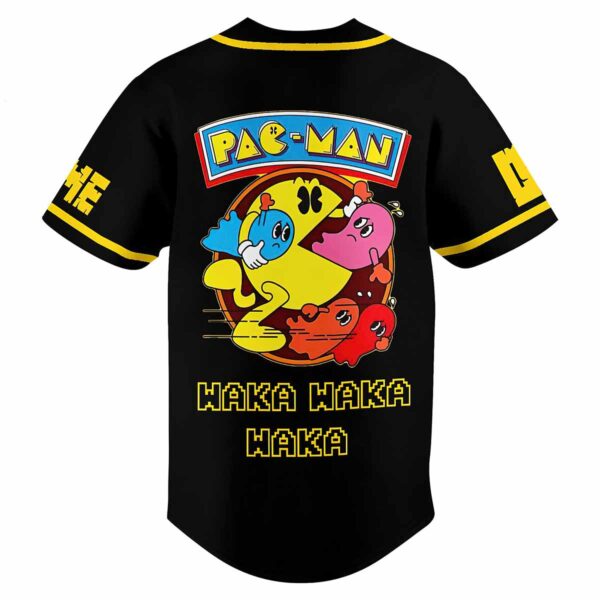 Pac Man Waka Waka Waka Custom Baseball Jersey