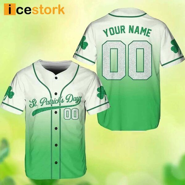 Personalized St Patrick’s Day Baseball Jersey
