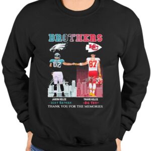 Philadelphia Jason Kelce Vs Chiefs Travis Kelce Brothers Thank You For The Memories Shirt1