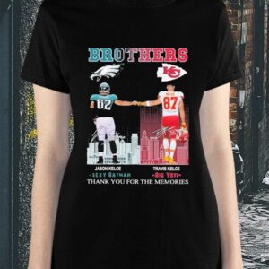 Philadelphia Jason Kelce Vs Chiefs Travis Kelce Brothers Thank You For The Memories Shirt2