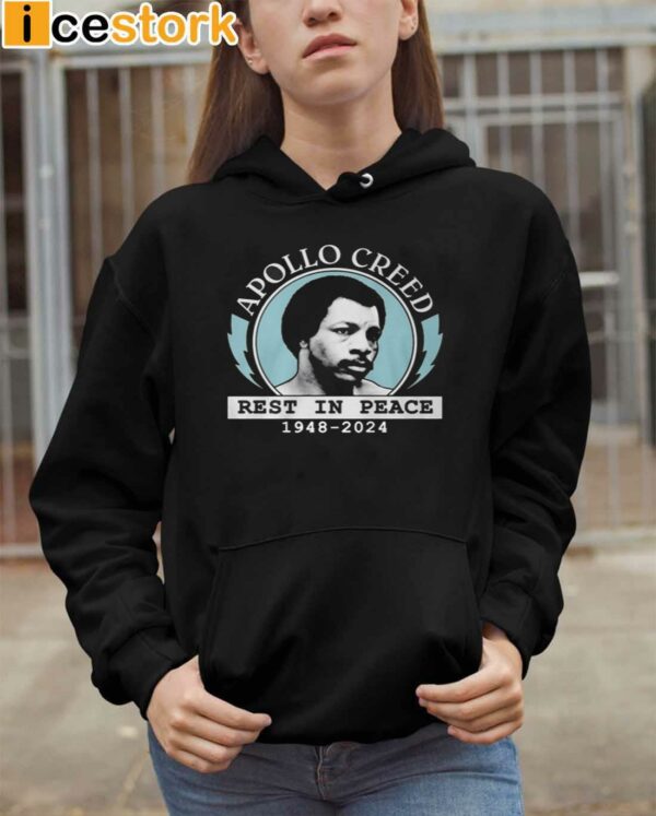 Rip Apollo Creed Rest In Peace Carl Weathers 1948 2024 Shirt