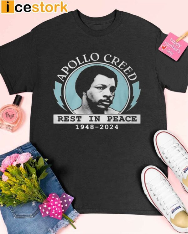 Rip Apollo Creed Rest In Peace Carl Weathers 1948 2024 Shirt