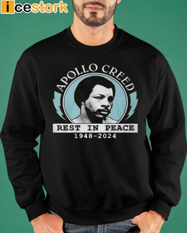 Rip Apollo Creed Rest In Peace Carl Weathers 1948 2024 Shirt