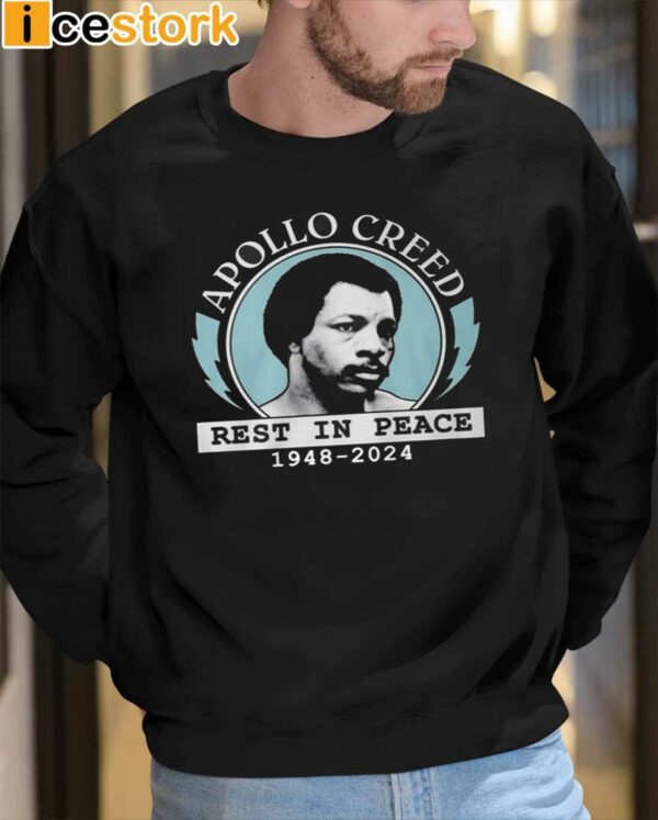 Rip Apollo Creed Rest In Peace Carl Weathers 1948 2024 Shirt