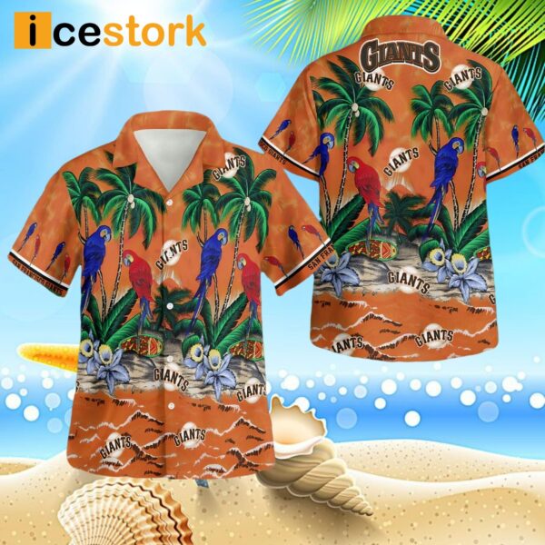 San Francisco Giants Button Hawaiian Shirt