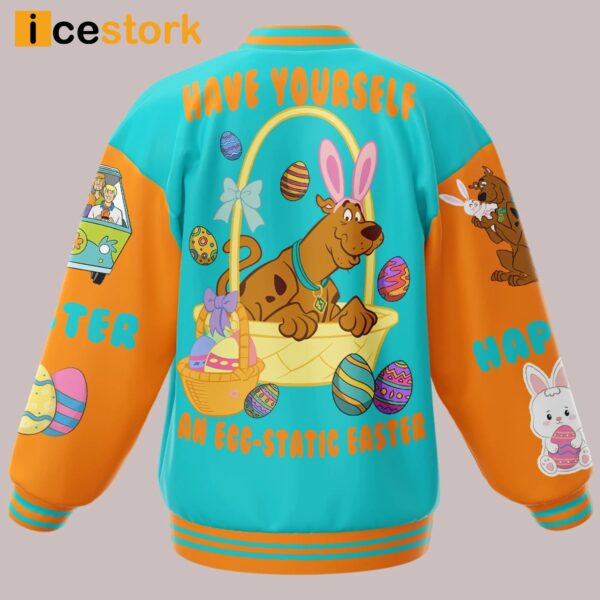 Scooby Doo Have Yourself An Egg Static Easter Baseball Jacket
