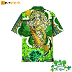 Shamrock Green Irish St Patrick Day Hawaiian Shirt