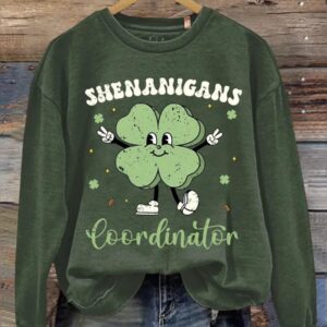 Shenanigans Coordinator Print Casual Sweatshirt