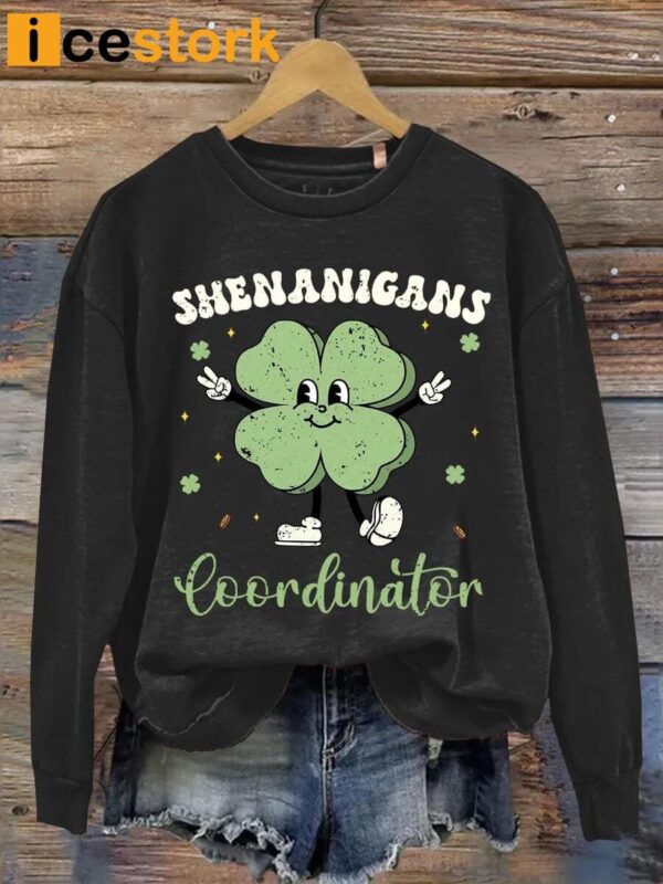 Shenanigans Coordinator Print Casual Sweatshirt
