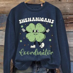 Shenanigans Coordinator Print Casual Sweatshirt