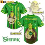 Shrek I Believe In Luck St Patrick’s Day Baseball Jersey