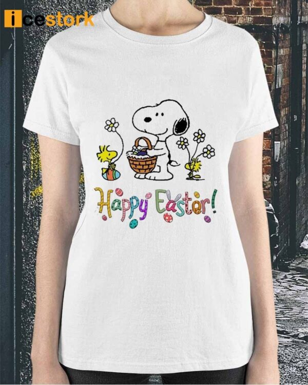Snoopy Happy Easter Fan Shirt