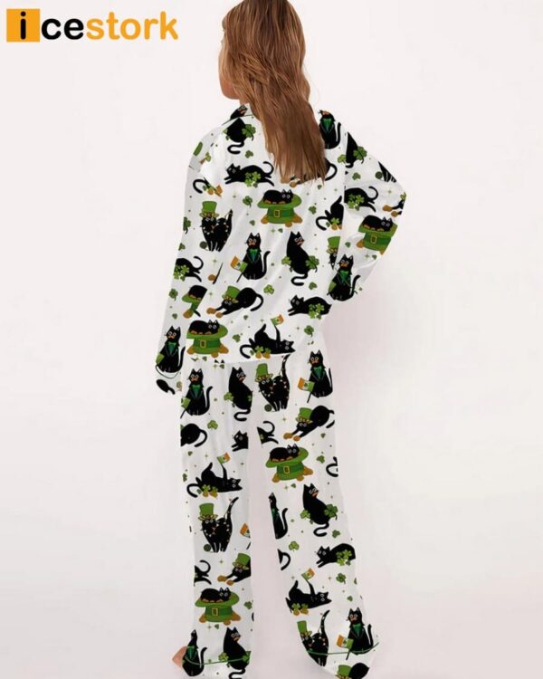 St Patrick Black Cat Pajama Set